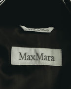 “Max Mara” 00’s Belted angora blend long coat