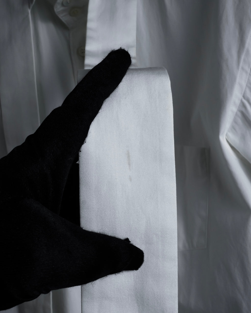 "COMME des GARCONS SHIRT" 01AW French cotton bowtie shirt