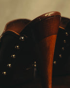 “GUCCI” 00’s Bamboo tassel studded platform mules