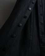 "CHANEL" Back button design flared maxi skirt