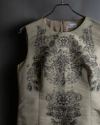 "RED VALENTINO" Baroque print sleeveless dress