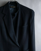 "DKNY" Asymmetrical design woven tailored jacket