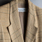 "Christian Dior" Glen check pattern beautiful shape tailored jacket