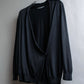 "DOLCE & GABBANA" 100% silk snap button oversized cardigan