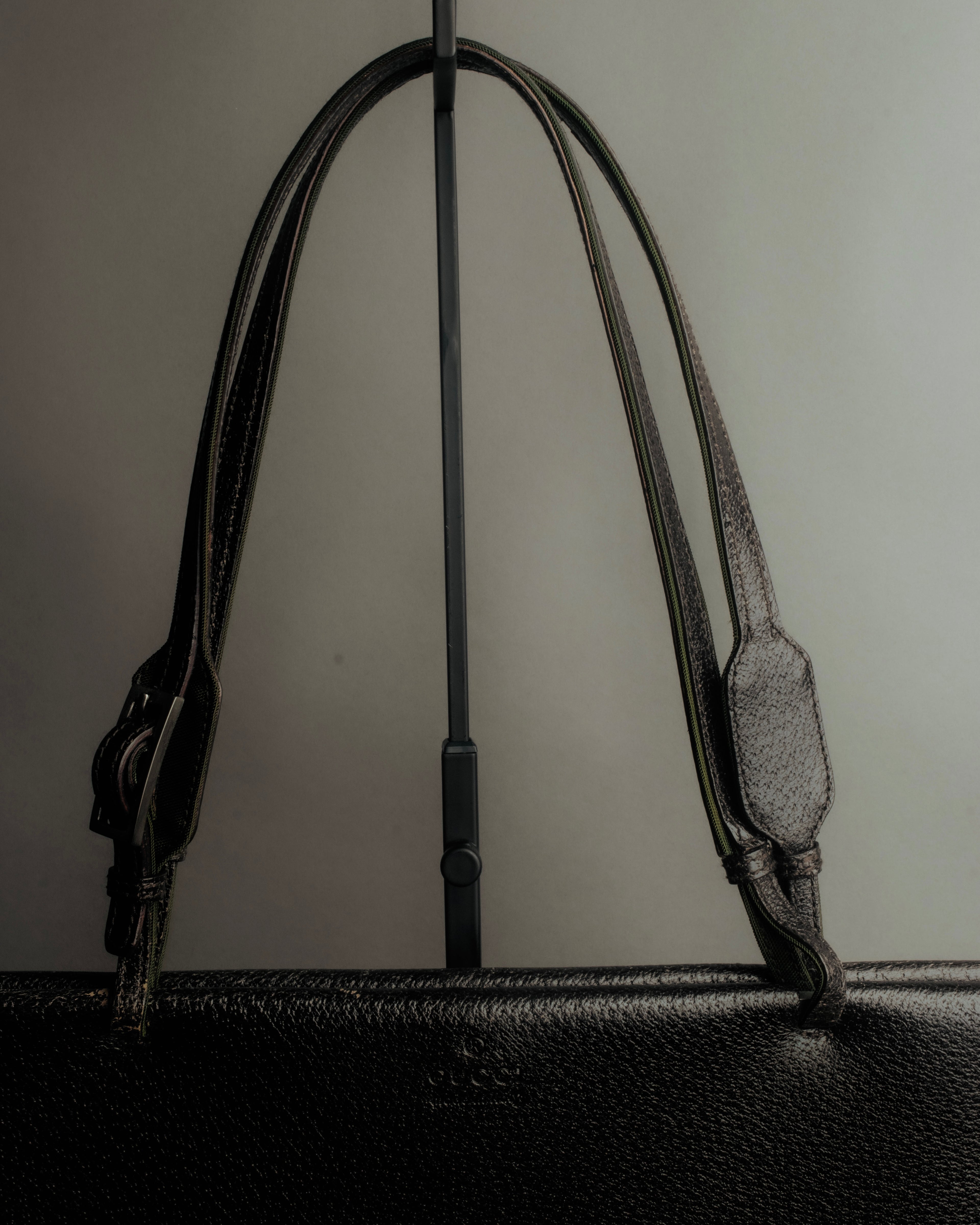 “GUCCI” 90’s structured box leather handbag