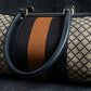 "GUCCI" Diamante pattern one handle canvas bag