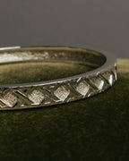 "Christian Dior" 70's-80's German-made textured geometric pattern bangle