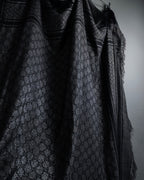 "GUCCI" GG pattern glitter blend woven large stole