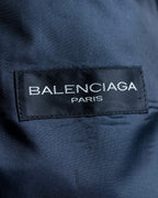 “BALENCIAGA” pinstripe beautiful shape tailored jacket