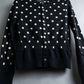 “Comme des Garçons Comme des Garçons“ Dot patterned wool knit cardigan