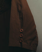 "Christian Dior" 80's  Lustrous silk blend long sleeve shirt