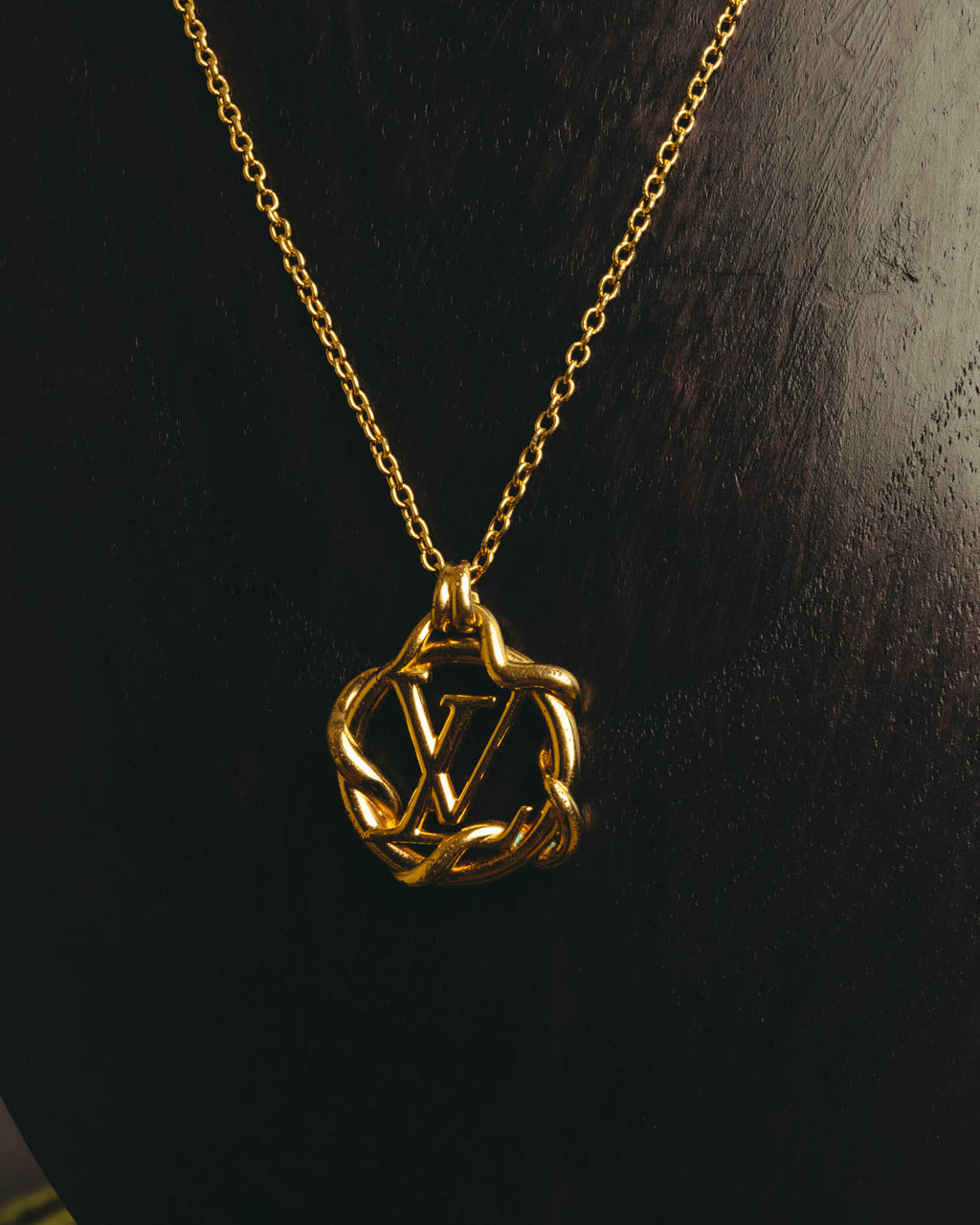 "Louis Vuitton" 2010's Gold-tone chain necklace