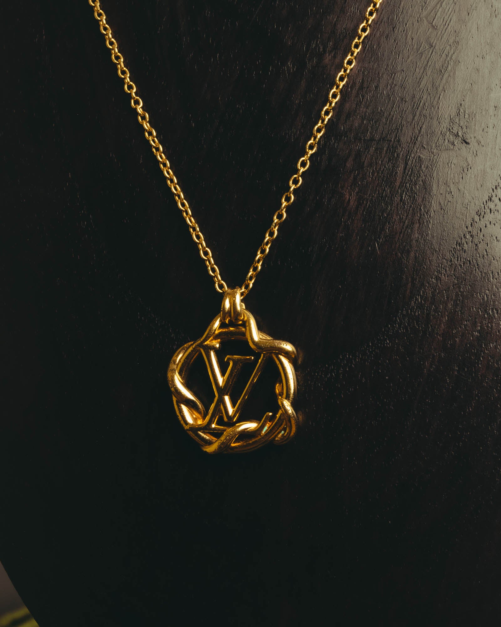 "Louis Vuitton" 2010's Gold-tone chain necklace