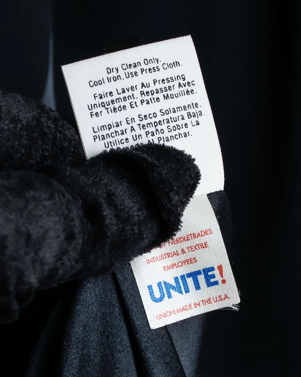 "DKNY" Asymmetrical design woven tailored jacket