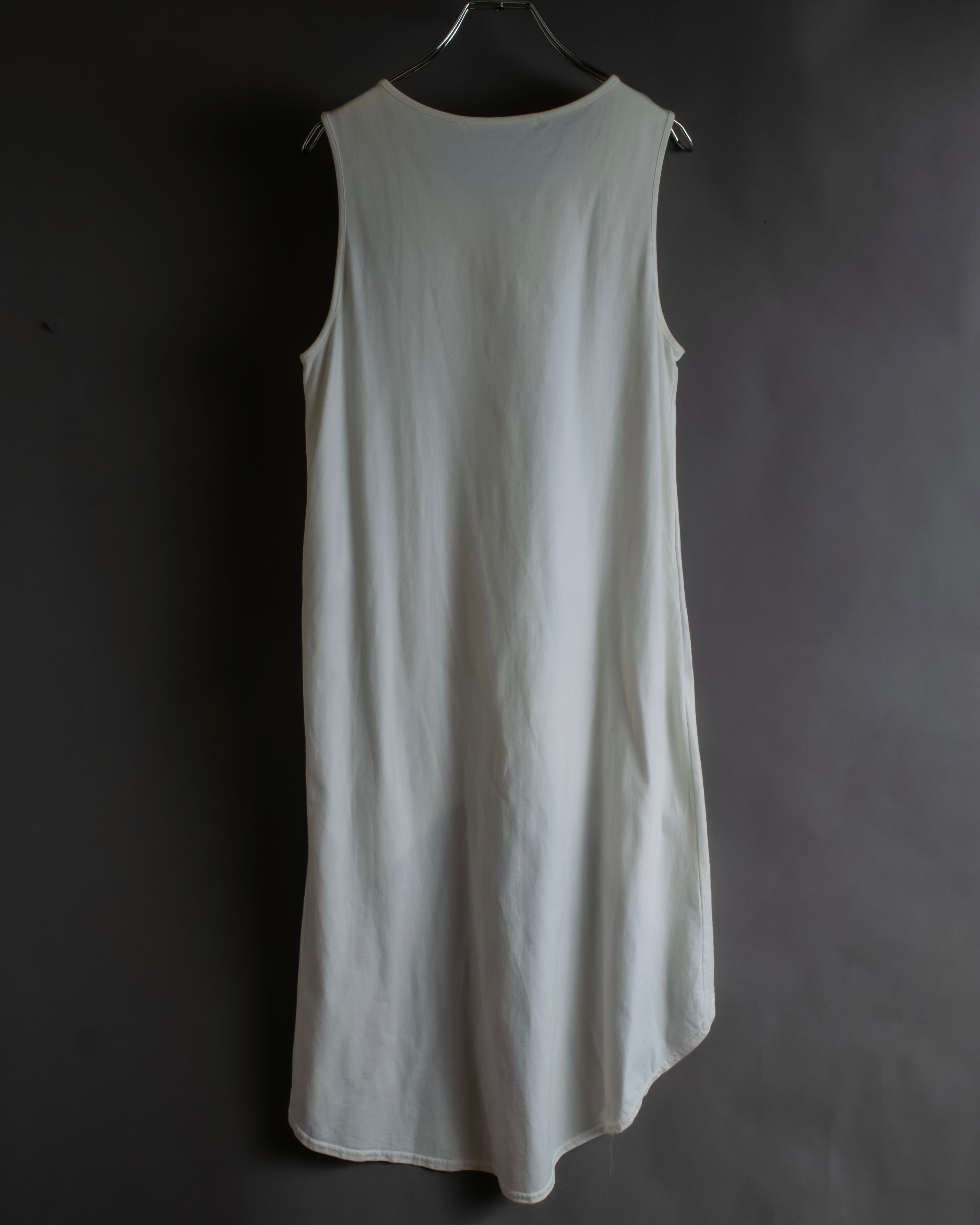 "LIMI feu" Asymmetrical hem cut sleeveless dress