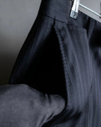 "LOUIS VUITTON" 2 button relaxed tailored jacket & no tuck tapered slacks set up