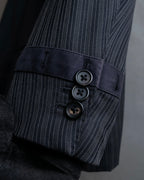 "PAUL SMITH" Satin-switched striped tailored jacket