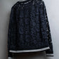 "VALENTINO" Floral lace design trimmed pullover