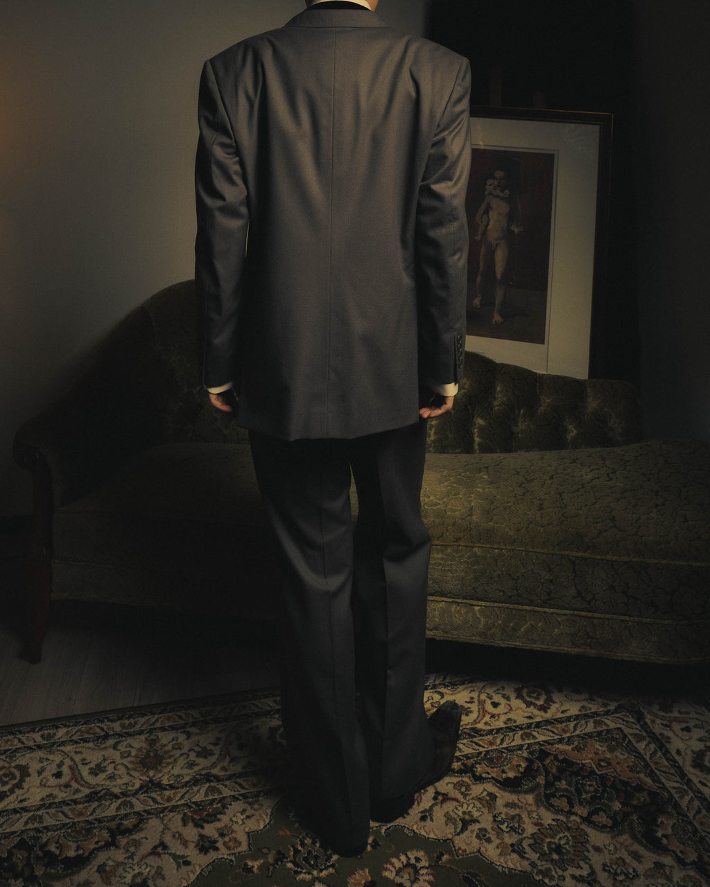 –SPECIAL– "Christian Dior" 80's-90's Classically tailored wool two-piece suit