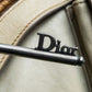 "Christian Dior" Gaucho saddle one shoulder leather bag