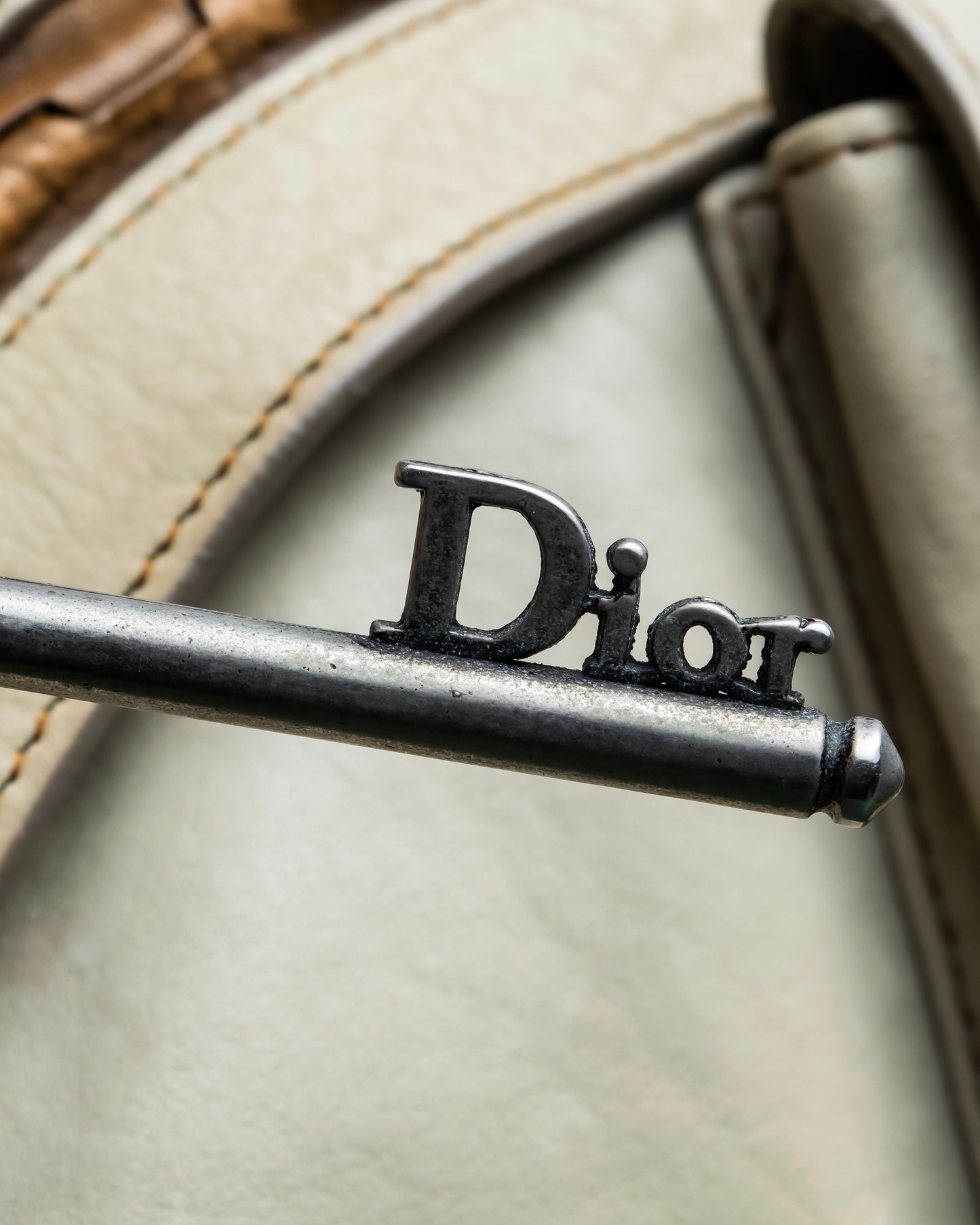 "Christian Dior" Gaucho saddle one shoulder leather bag