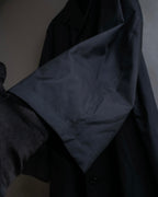 "Christian Dior" Straight line draping silk chester coat