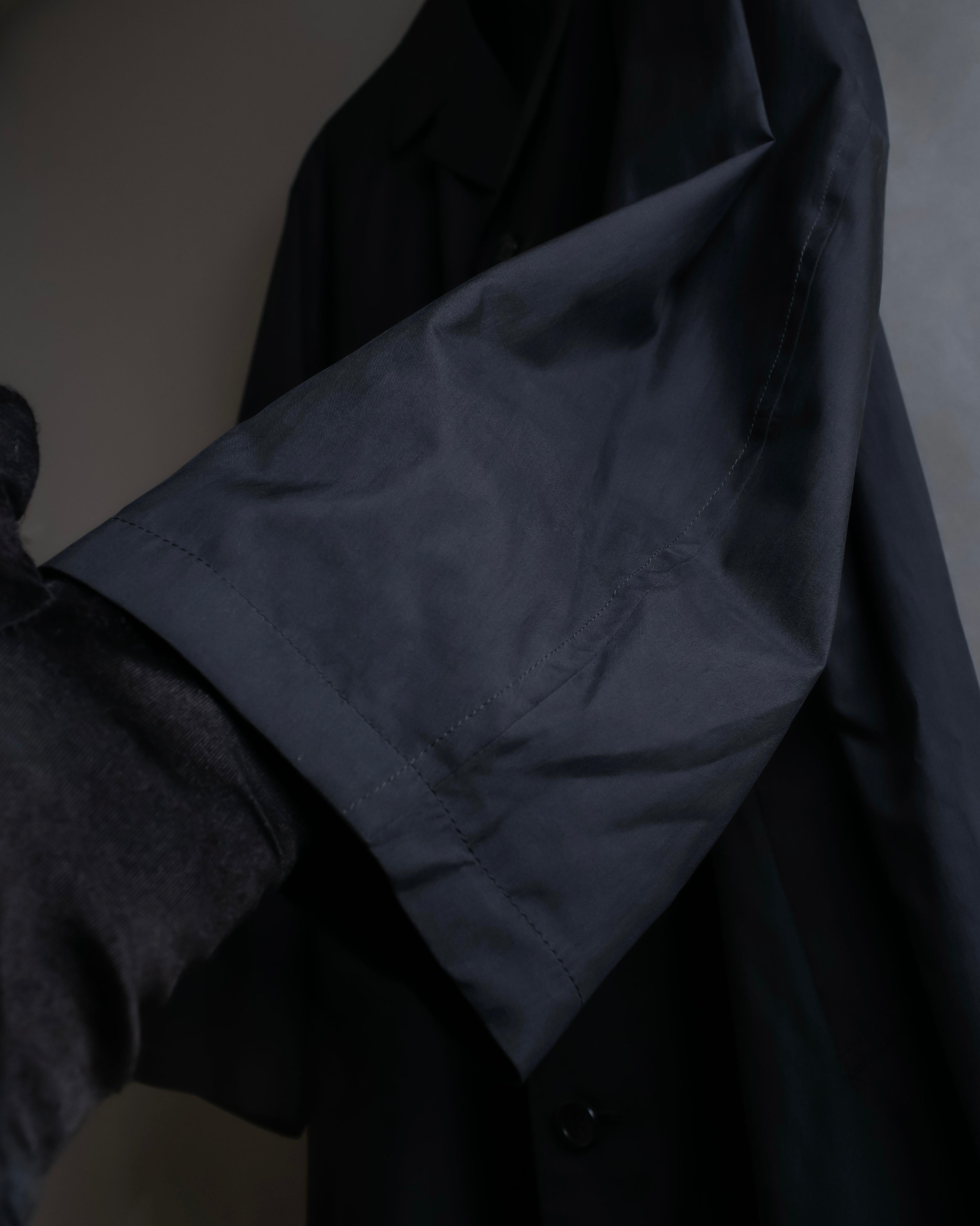 "Christian Dior" Straight line draping silk chester coat