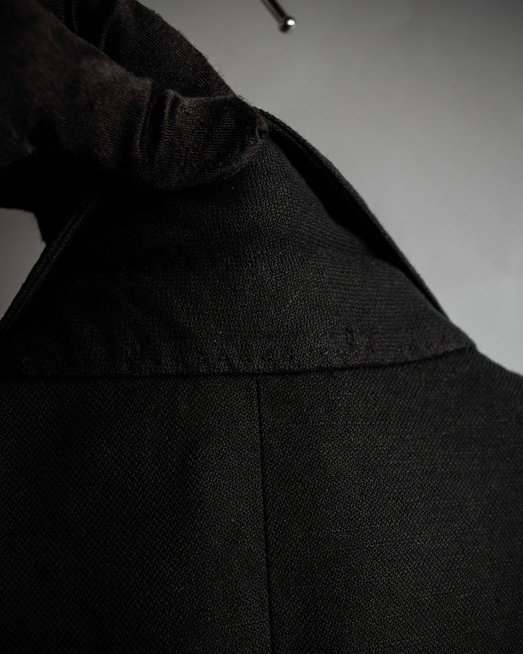 "HERMES" 90's Elegantly relaxed cotton linen tailored jacket