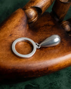 "GUCCI" Teardrop motif silver ring