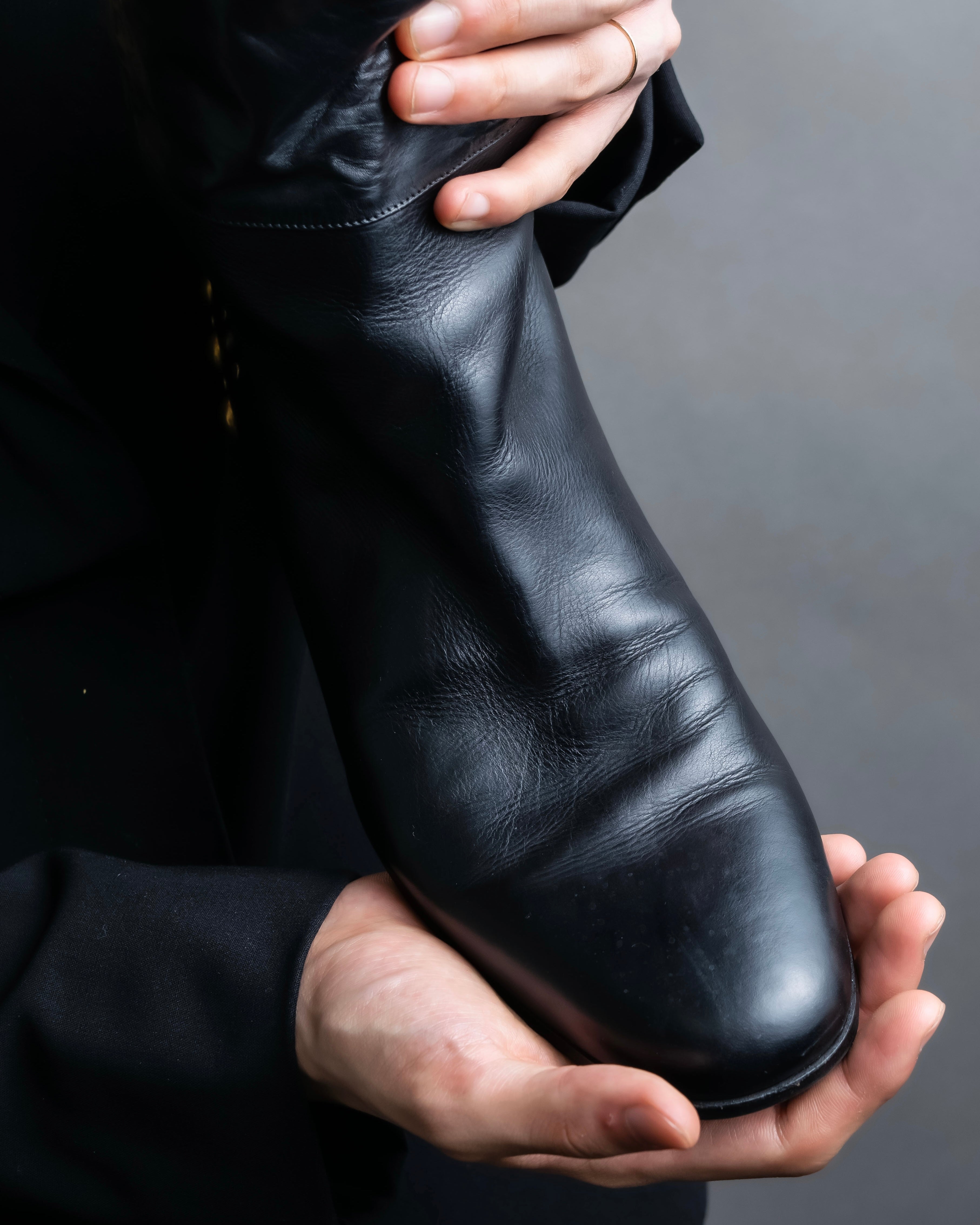 "GUCCI" Stud design vibram sole long boots