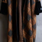 "Yves Saint Laurent Rive Gauche"
Argyle pattern velvet design shawl collar coat