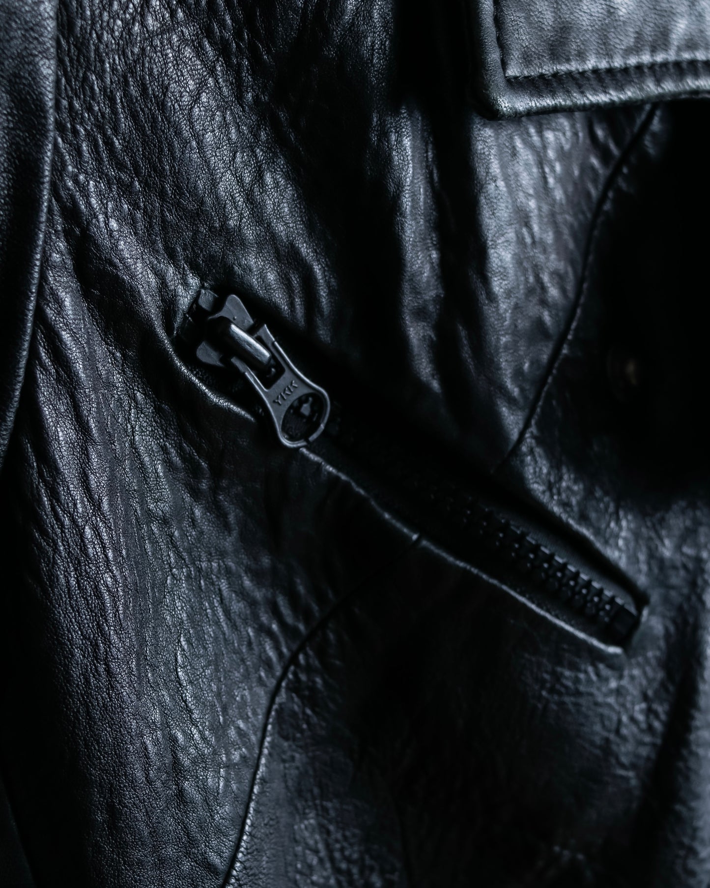 "Acne" Beautiful shape genuine leather double riders jacket