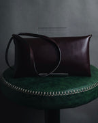 "JIL SANDER" 2018- Minimal Folded leather pochette bag