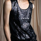 "LANVIN" Different sequin designs sleeveless pullover