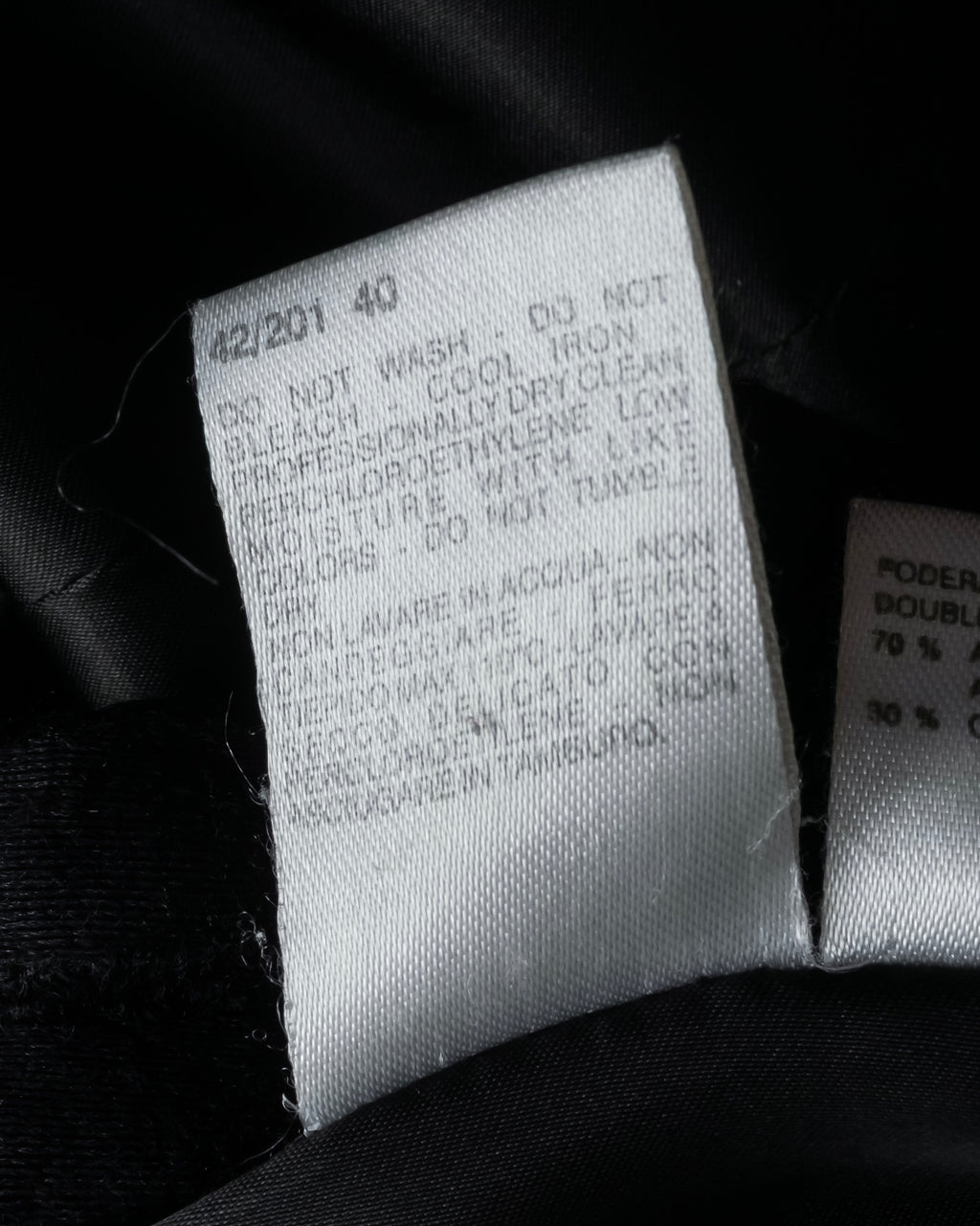 "Max Mara" Silver tag straight line shaped chester coat