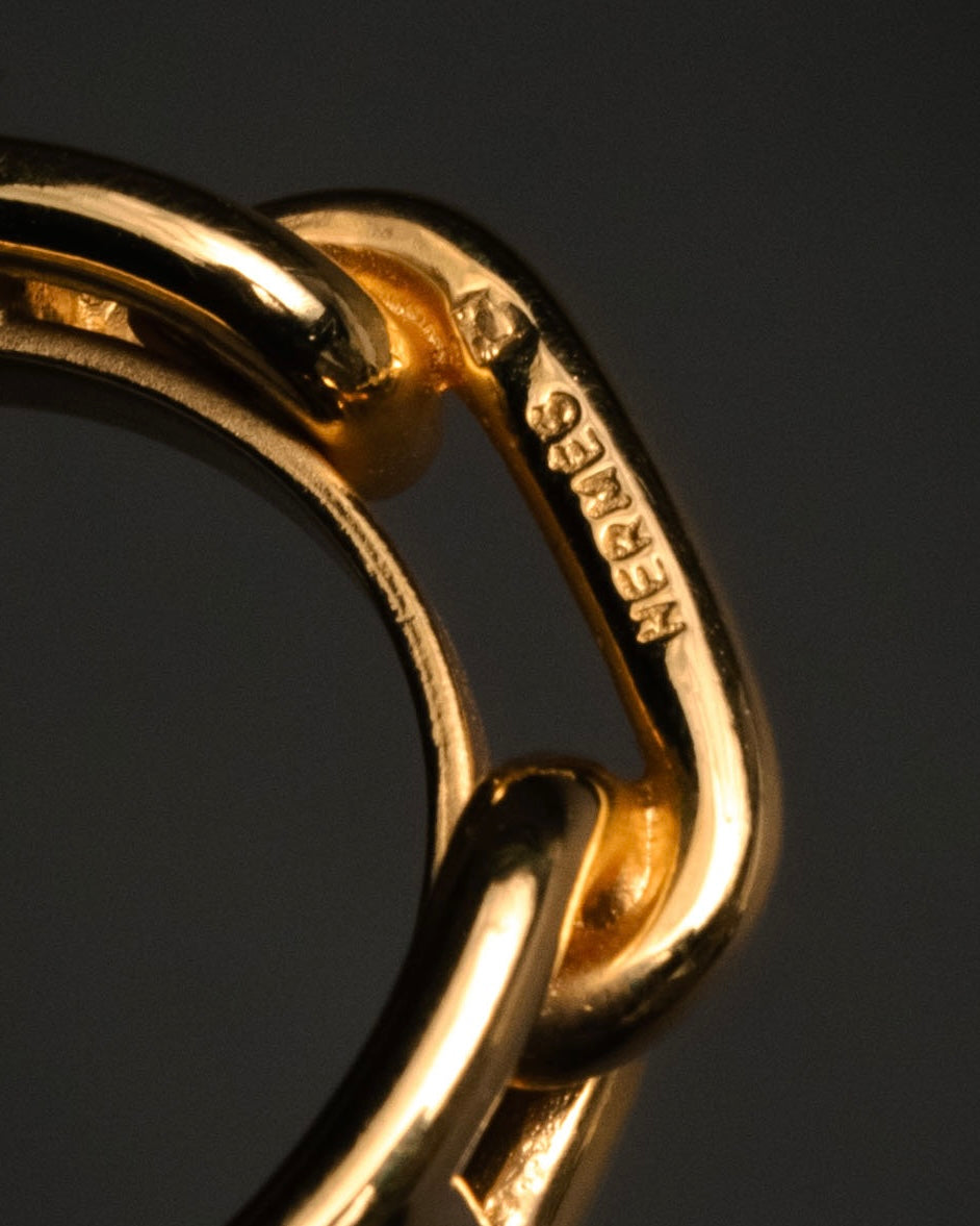 “HERMES” 90’s-00’s Chaine d’ancre scarf ring