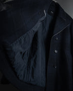 "HUGO BOSS" Double-breasted plaid coat