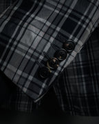 "DRIES VAN NOTEN" 2012-2018 lightweight madras check tailored jacket