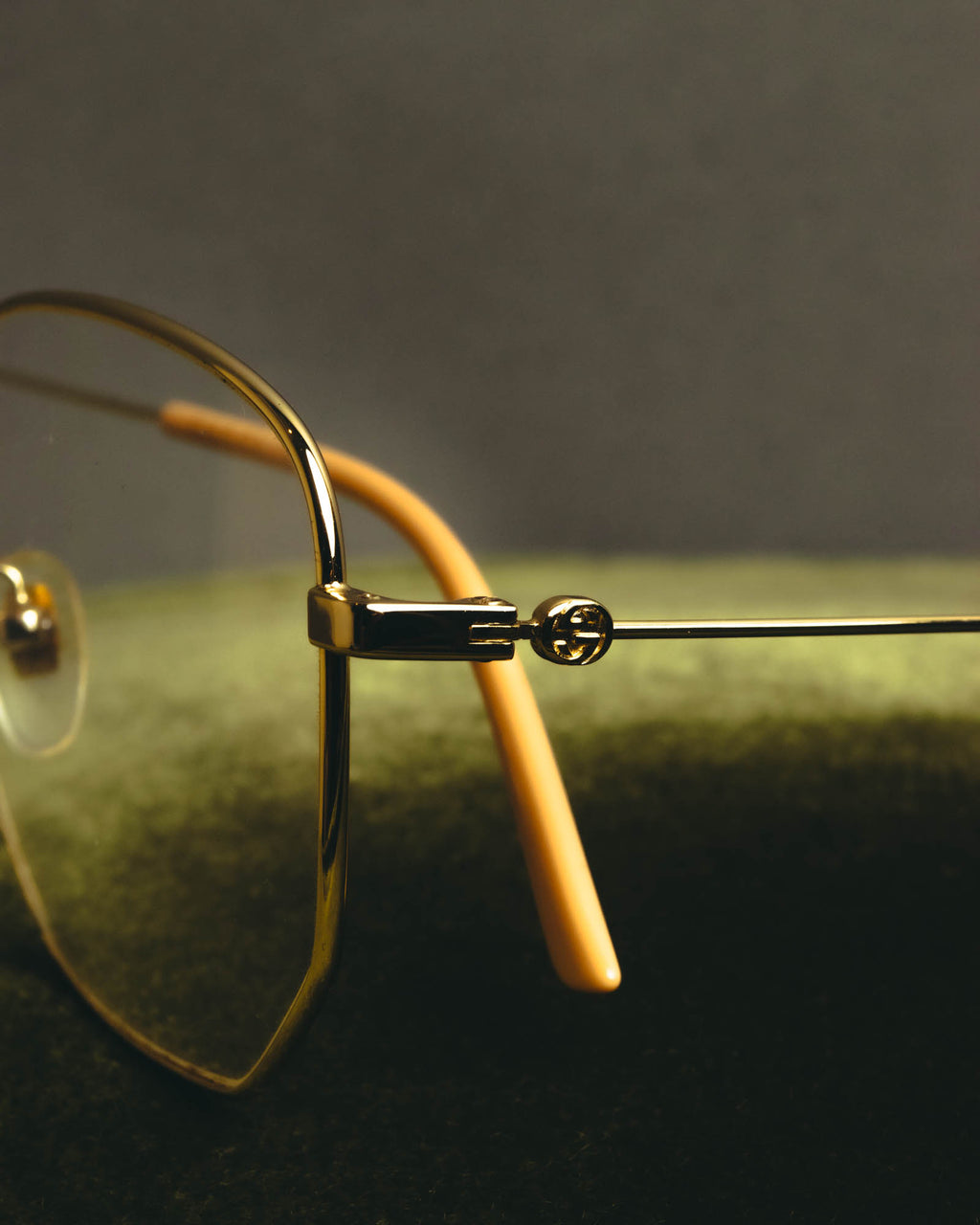"GUCCI" 2010's-20's Bee motif polygonal sunglasses