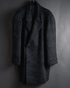 Abrigo de mezcla de mohair de doble botonadura de los años 90 de Christian Dior MONSIEUR
