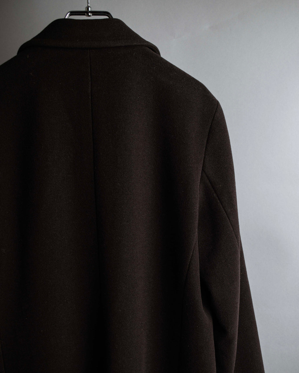 "VAL by VALENTINO" Military detailing hidden placket melton coat