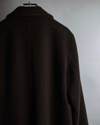 "VAL by VALENTINO" Military detailing hidden placket melton coat