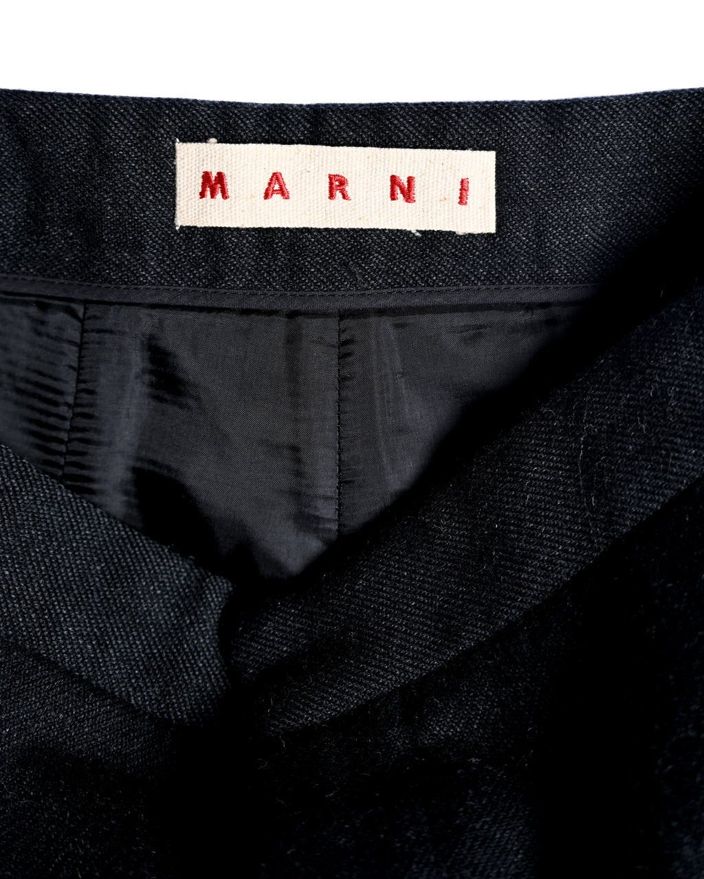 MARNI/ Heavy Fabric Cropped Pants Black