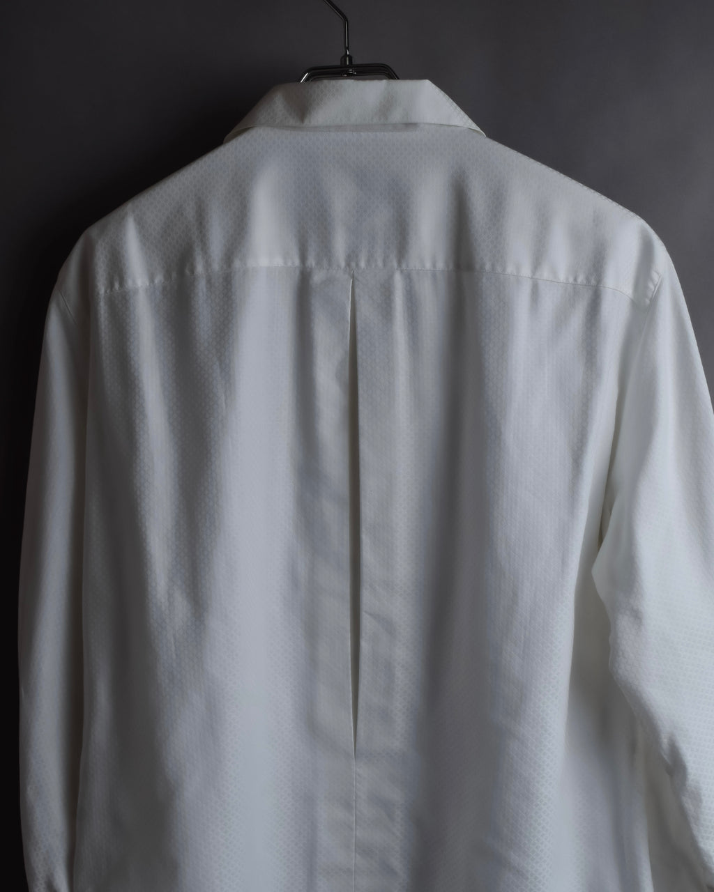 "Christian Dior" Diamond pattern woven metal button shirt