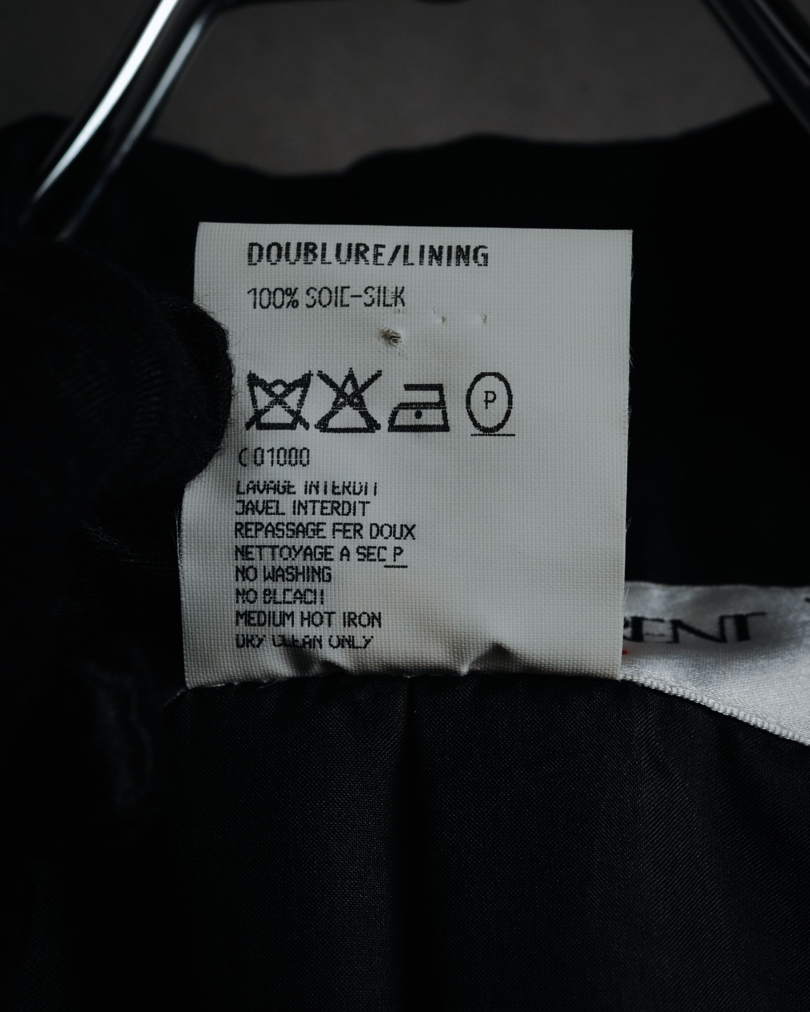 –SPECIAL– "Yves Saint Laurent rive gauche" 90’s Rive gauche le smoking tuxedo jacket