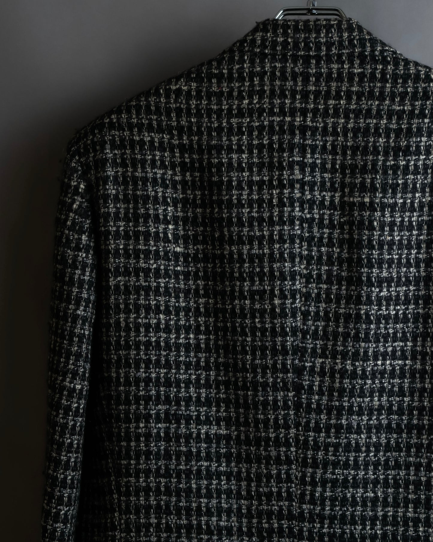 "GIORGIO ARMANI" Twill houndstooth pattern tailored jacket