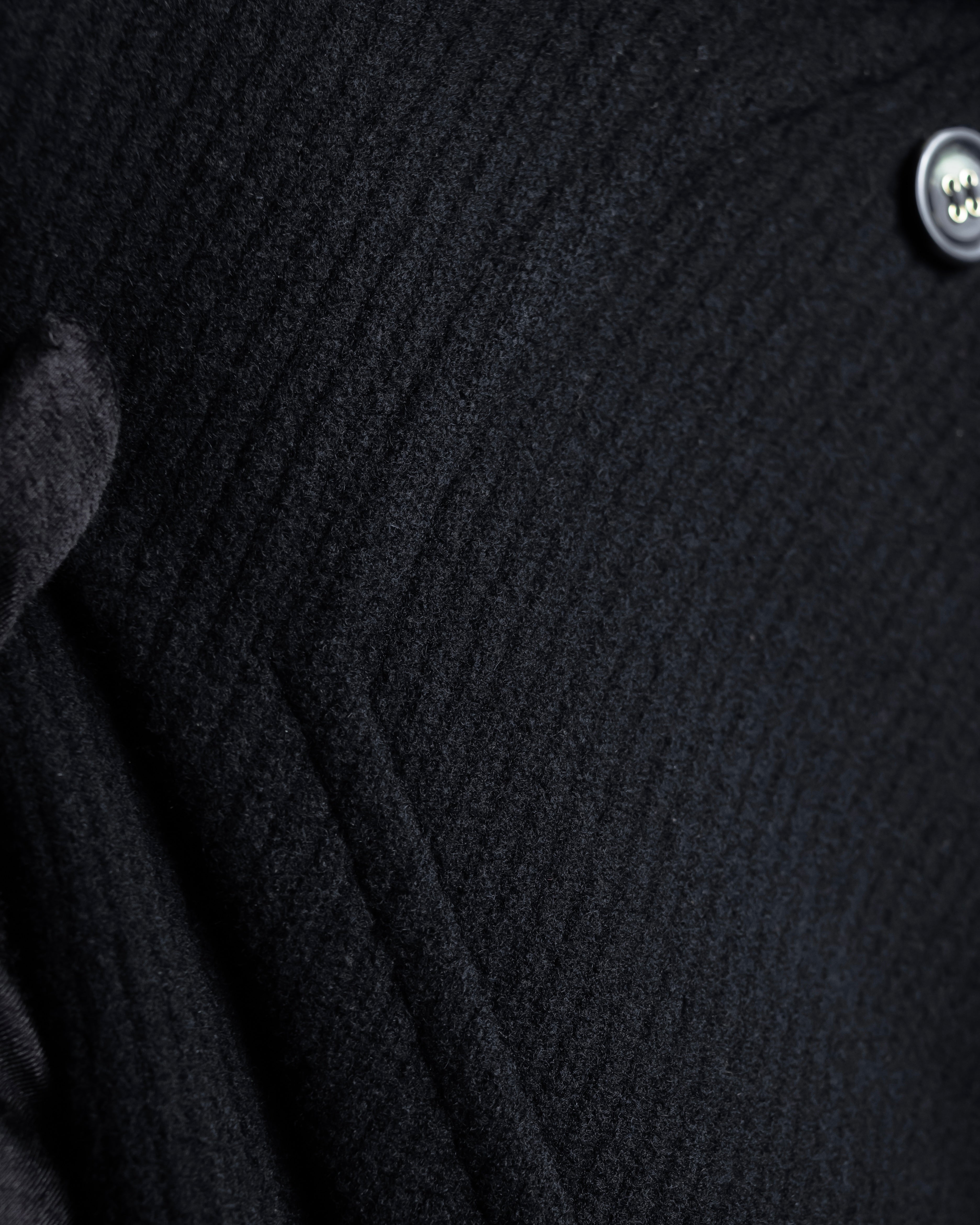 "Valentino Garavani"Shawl collar A-line silhouette long coat