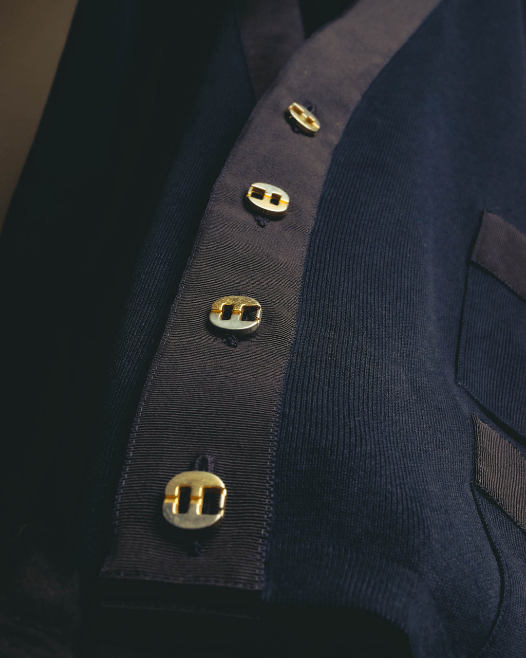 "Salvatore Ferragamo" 80's-90's Elegant cotton knit cardigan