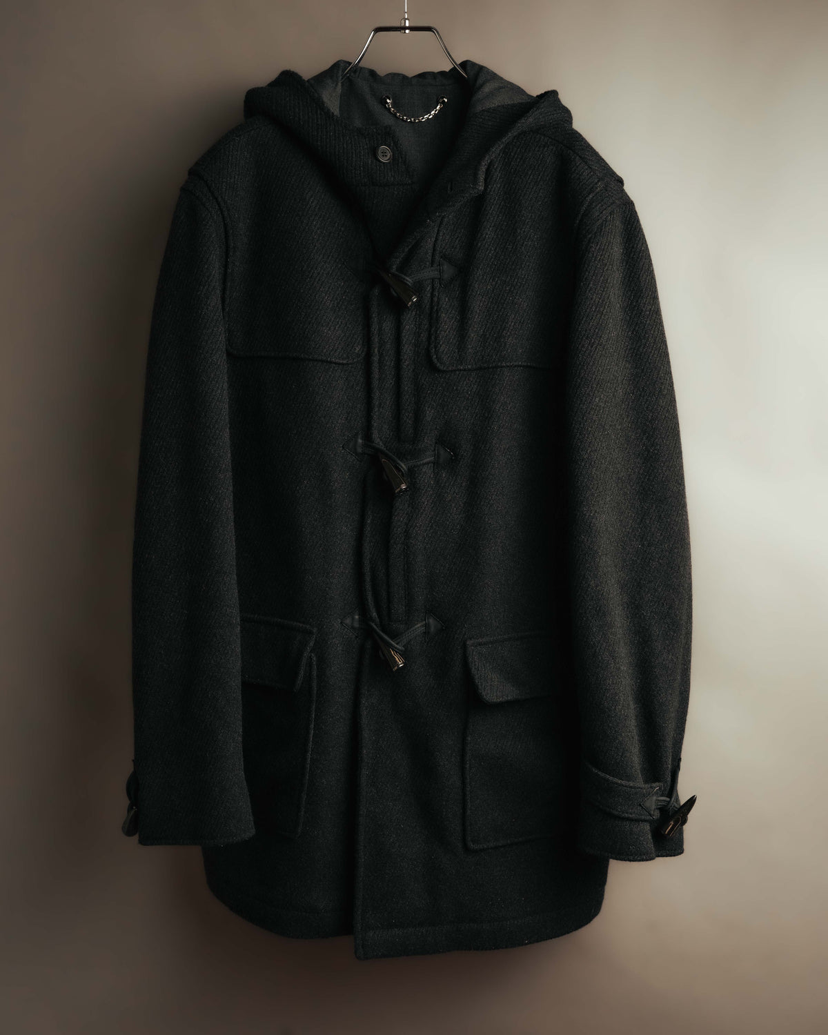 "dunhill" 00's-10's Padded wool hooded duffle coat