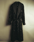 “DOLCE&GABBANA” Late 2010’s-early 2020’s Baroque jacquard belted robe coat